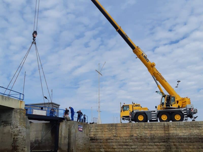 Maintenance hydraulique d'une écluse dans le génie civil par hydrofluid technologies