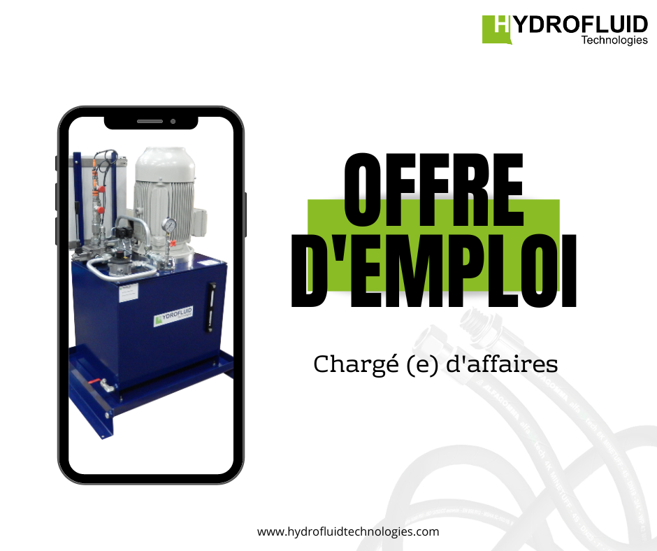 HYDROFLUID TECHNOLOGIES RECRUTE UN OU UNE CHARGEE D'AFFAIRES EN CDI